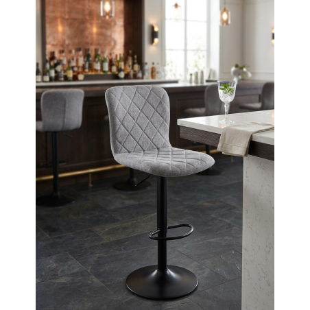 Taburete Giratorio Respaldo Alto Britain de Adec - Montiel