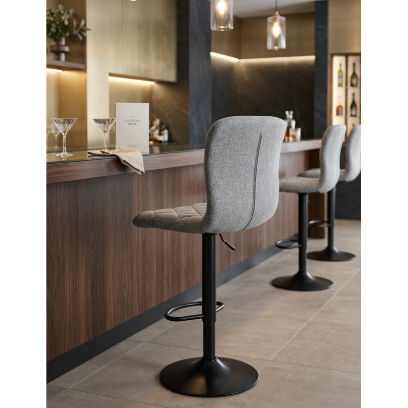 Taburete Giratorio Respaldo Alto Britain de Adec - Montiel