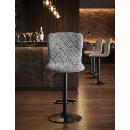 Taburete Giratorio Respaldo Alto Britain de Adec - Montiel