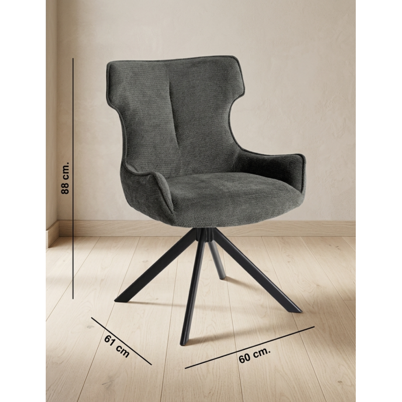 Sillón para Salón Gris Robert de Adec - Montiel