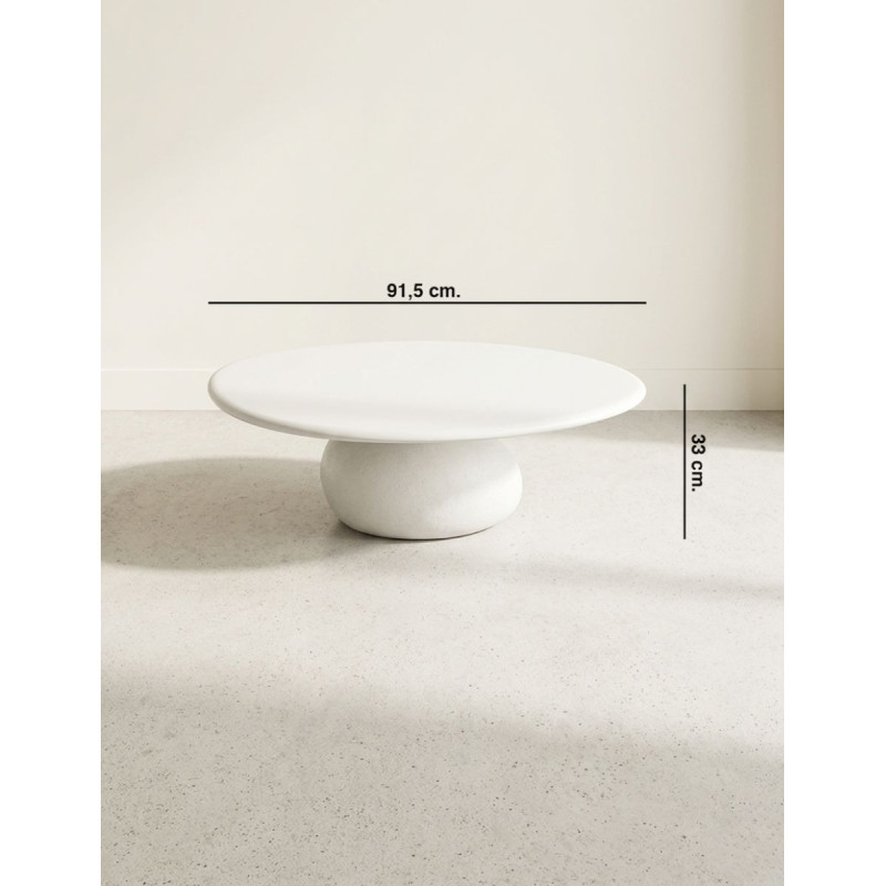 Mesa de Centro Blanca Vesper de Sancal - Montiel