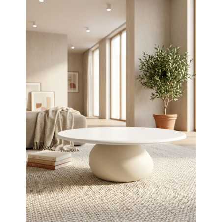 Mesa de Centro Blanca Vesper de Sancal - Montiel