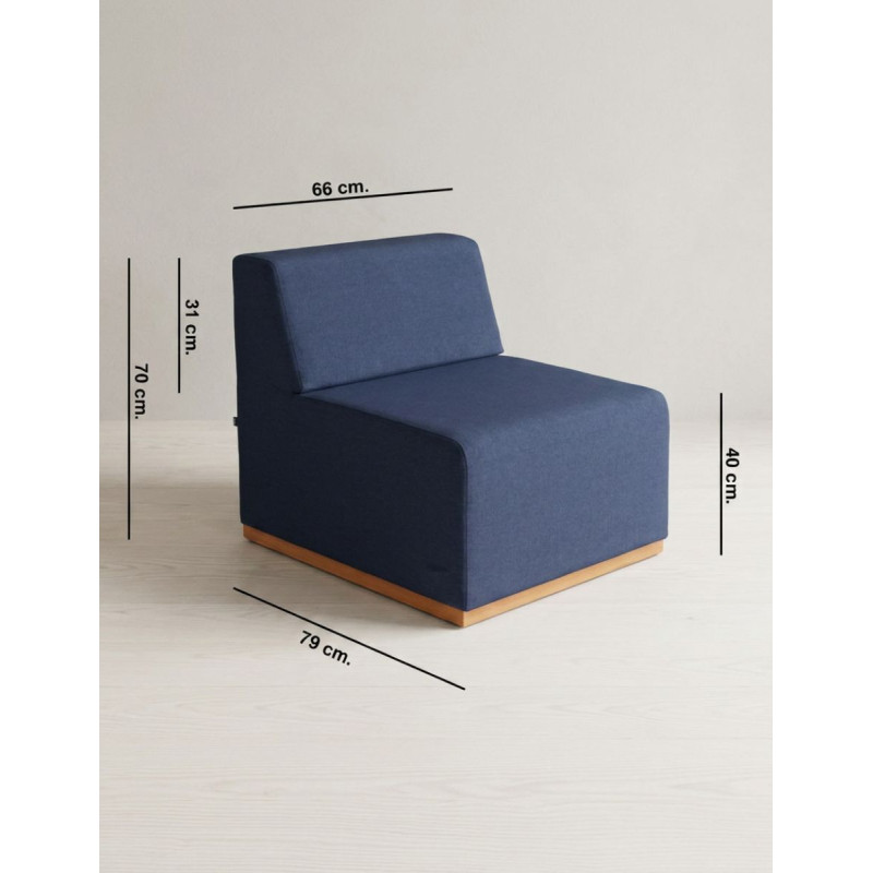 Sillón de Recepción Oficina Azul de Inclass - Montiel