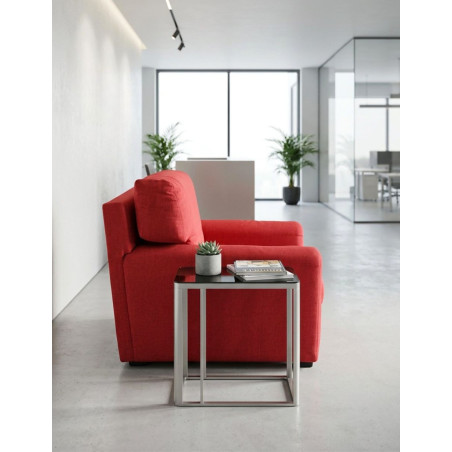 Sillón Oficina de Recepción Tela Roja MM1819 de Montiel