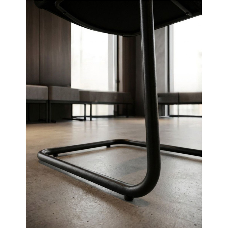 Silla Confidente Negra MM18001 - Montiel