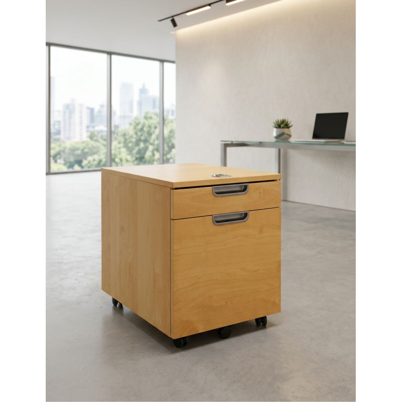 Cajonera Oficina de Madera Haya MM1820 de Montiel