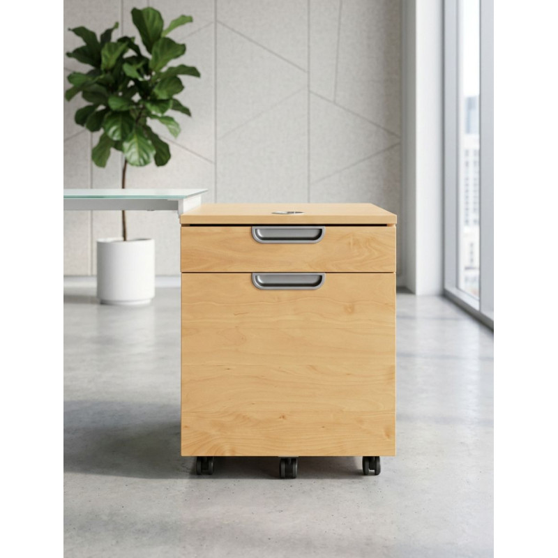 Cajonera Oficina de Madera Haya MM1820 de Montiel