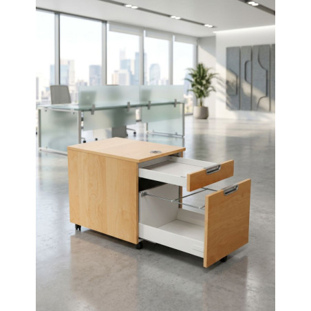 Cajonera Oficina de Madera Haya MM1820 de Montiel