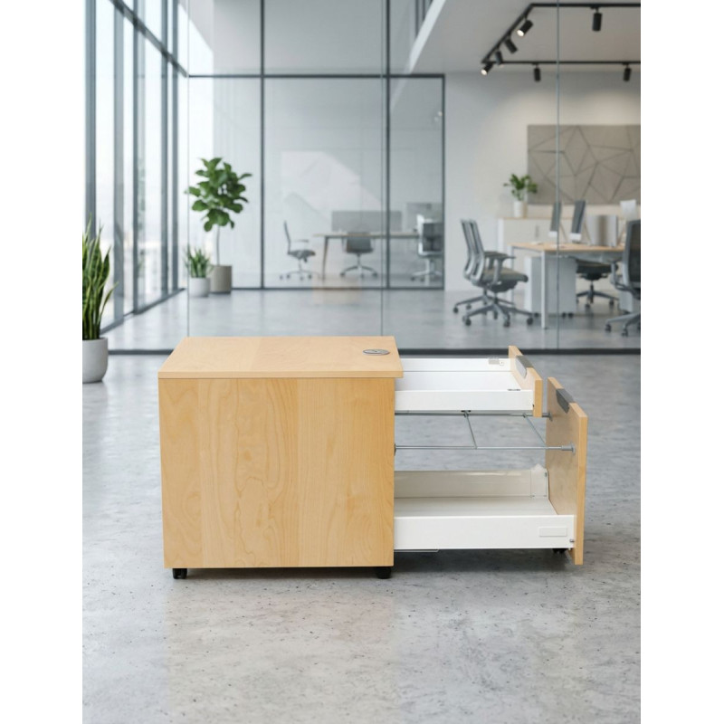 Cajonera Oficina de Madera Haya MM1820 de Montiel