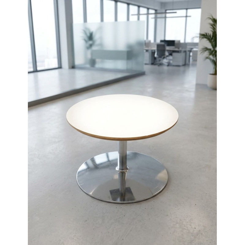 Mesa de Centro Blanca Redonda Ø60 cm. MM1822 de Montiel