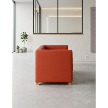 Sofa de Recepción Oficina 2 Plazas Rojo de Actiu - Montiel