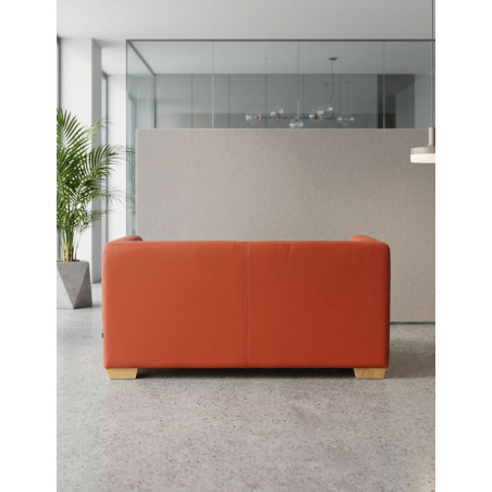 Sofa de Recepción Oficina 2 Plazas Rojo de Actiu - Montiel