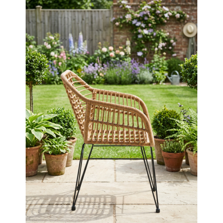 Sillón Rustico de Ratán PE Bombay de Adec - Montiel