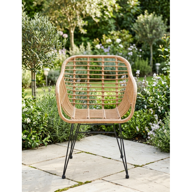 Sillón Rustico de Ratán PE Bombay de Adec - Montiel