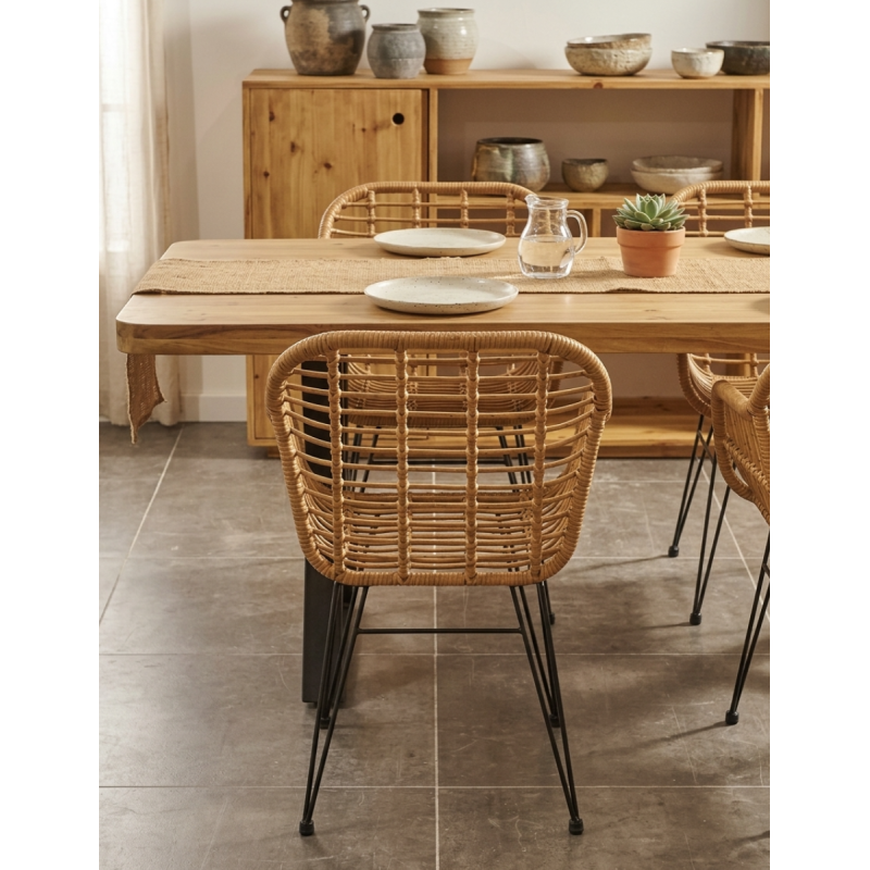 Sillón Rustico de Ratán PE Bombay de Adec - Montiel