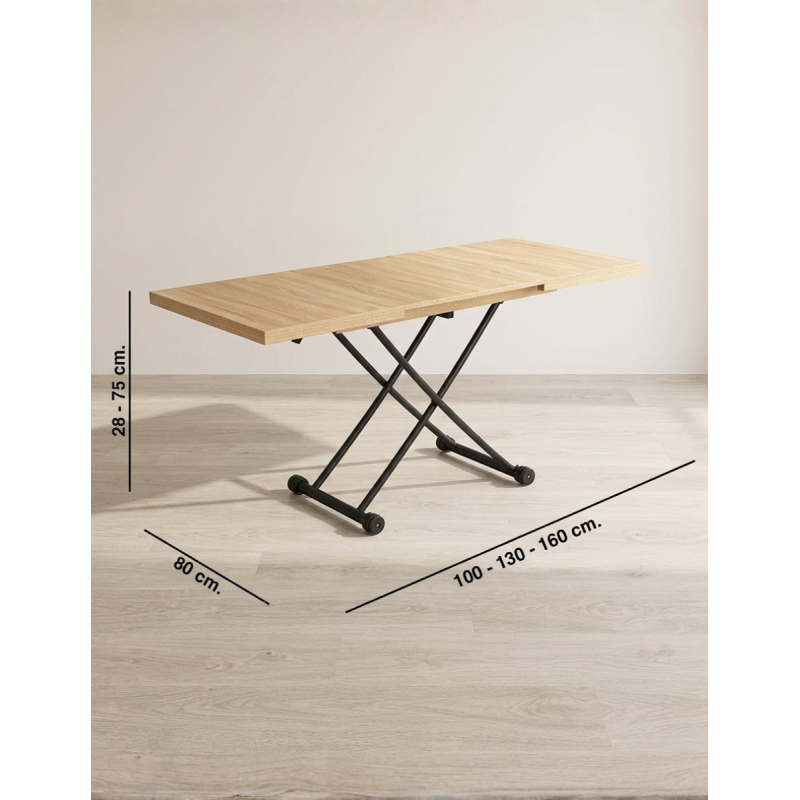 Mesa Extensible 100-130-160 cm. Benson - Montiel