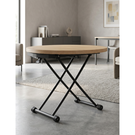 Mesa Redonda 100-140x100 cm. Gaga de Adec - Montiel