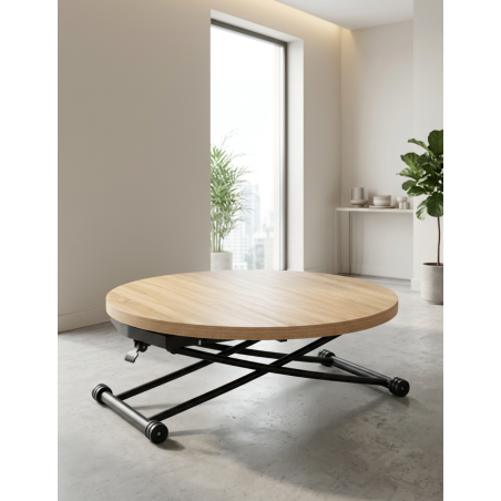 Mesa Redonda 100-140x100 cm. Gaga de Adec - Montiel