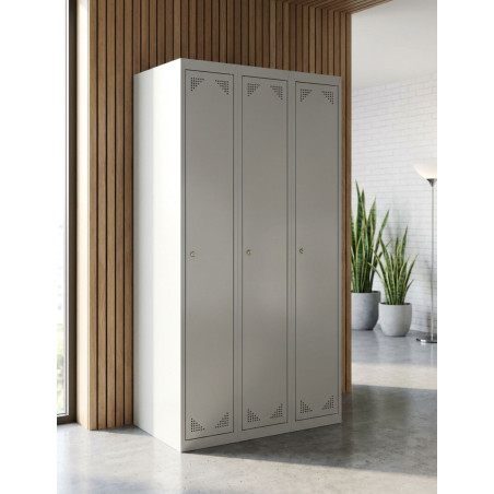 Taquilla Oficina Gris 3 Módulos ECO de Biacom - Montiel