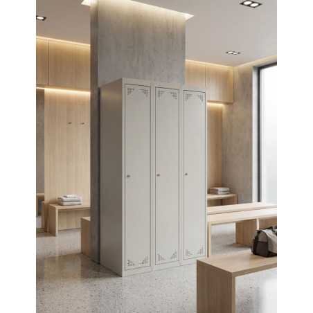 Taquilla Oficina Gris 3 Módulos ECO de Biacom - Montiel