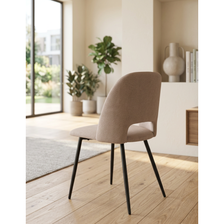 Silla Tapizada en Gris Mod. Asteria| Montiel