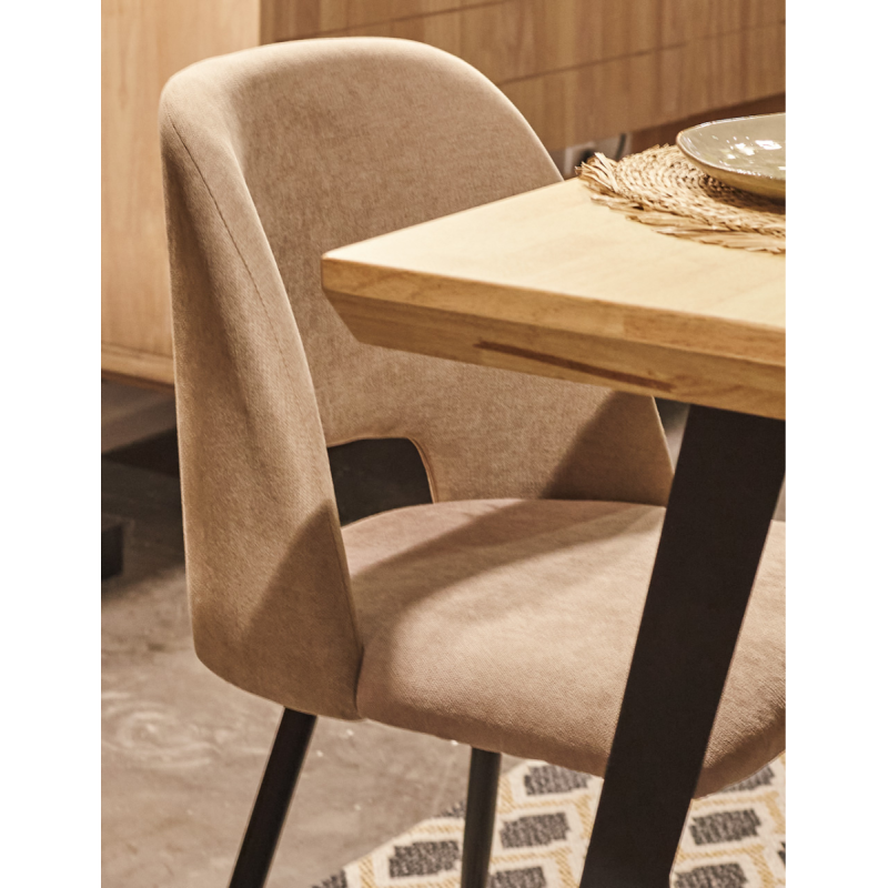 Silla Tapizada en Gris Mod. Asteria| Montiel