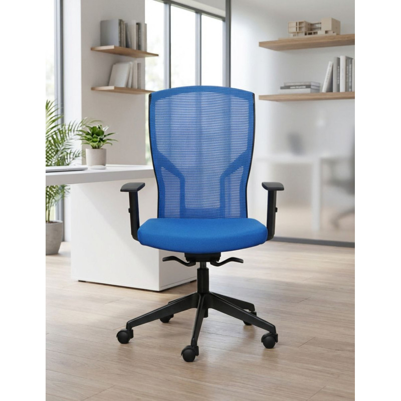 Silla Ergonómica Malla Azul Gorat de Grupo Kat - Montiel