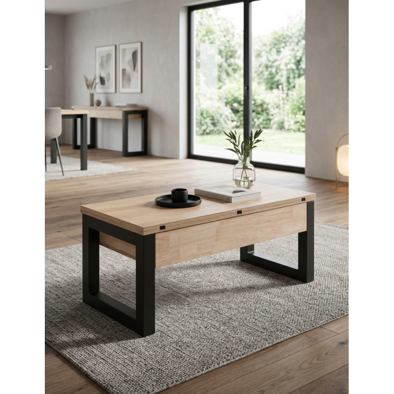 Mesa de Salón Elevable de Madera Virex - Montiel