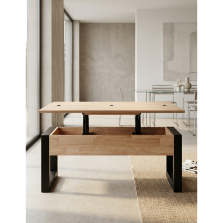 Mesa de Salón Elevable de Madera Virex - Montiel
