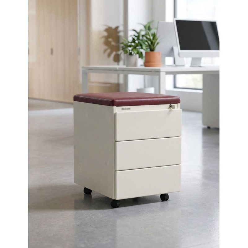 Cajonera Oficina Metálica Blanca de Steelcase - Montiel
