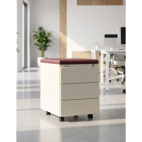 Cajonera Oficina Metálica Blanca de Steelcase - Montiel