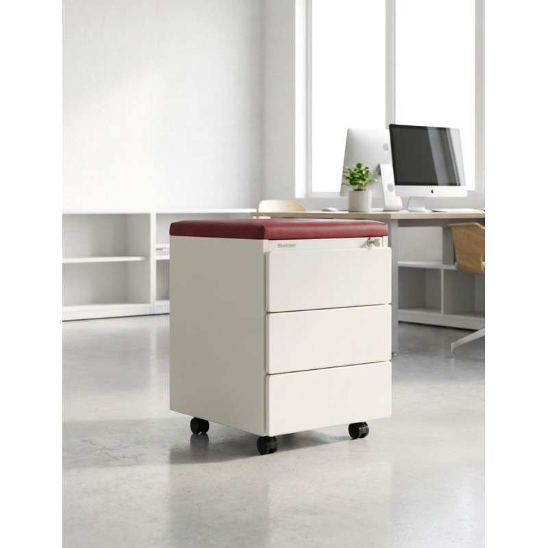 Cajonera Oficina Metálica Blanca de Steelcase - Montiel