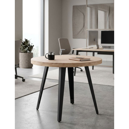 Mesa Reuniones Fija Berg 100x100 cm. - Montiel