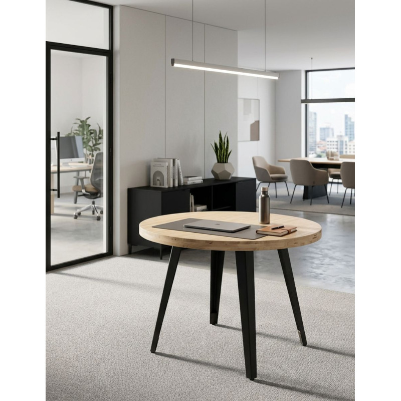 Mesa Reuniones Fija Berg 100x100 cm. - Montiel