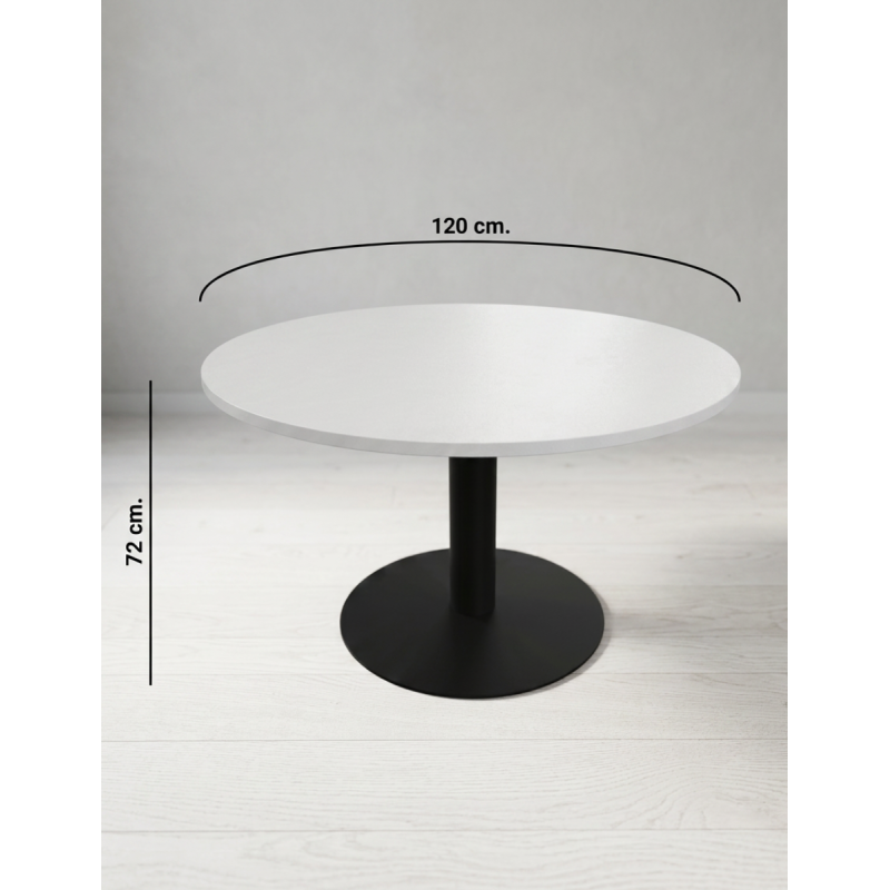 Mesa Oficina Auxiliar Redonda Ø120 cm. MM1825 de Montiel
