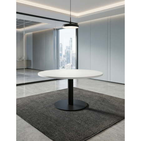 Mesa Oficina Auxiliar Redonda Ø120 cm. MM1825 de Montiel