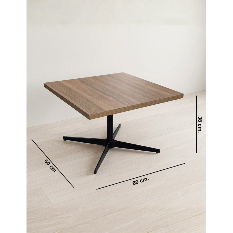 Mesa de Recepción Oficina Nogal 60x60 cm. MM1826 de Montiel