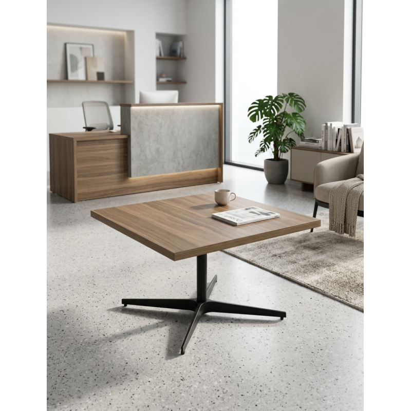 Mesa de Recepción Oficina Nogal 60x60 cm. MM1826 de Montiel