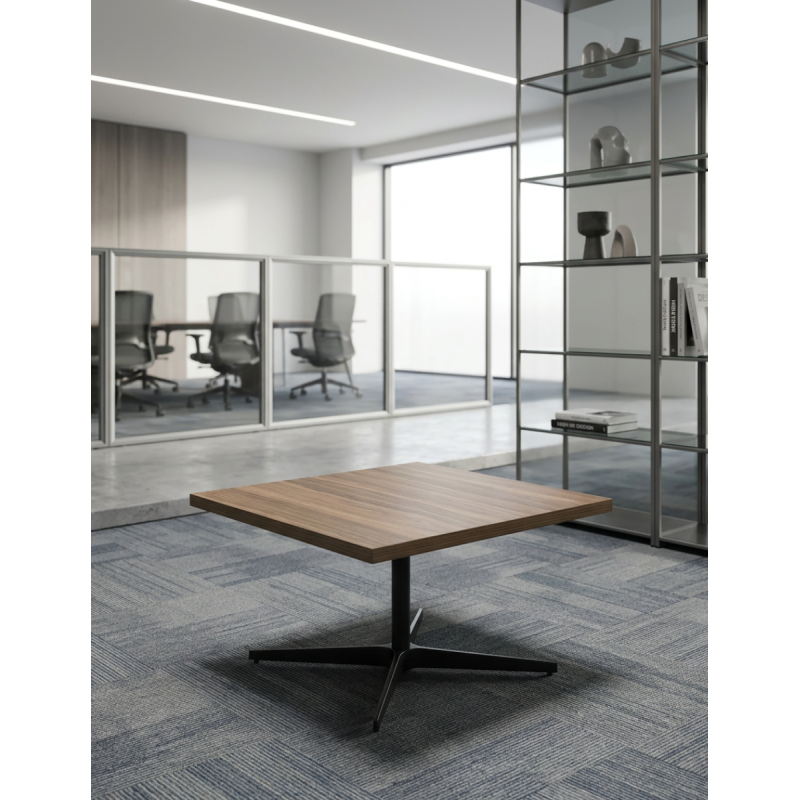 Mesa de Recepción Oficina Nogal 60x60 cm. MM1826 de Montiel