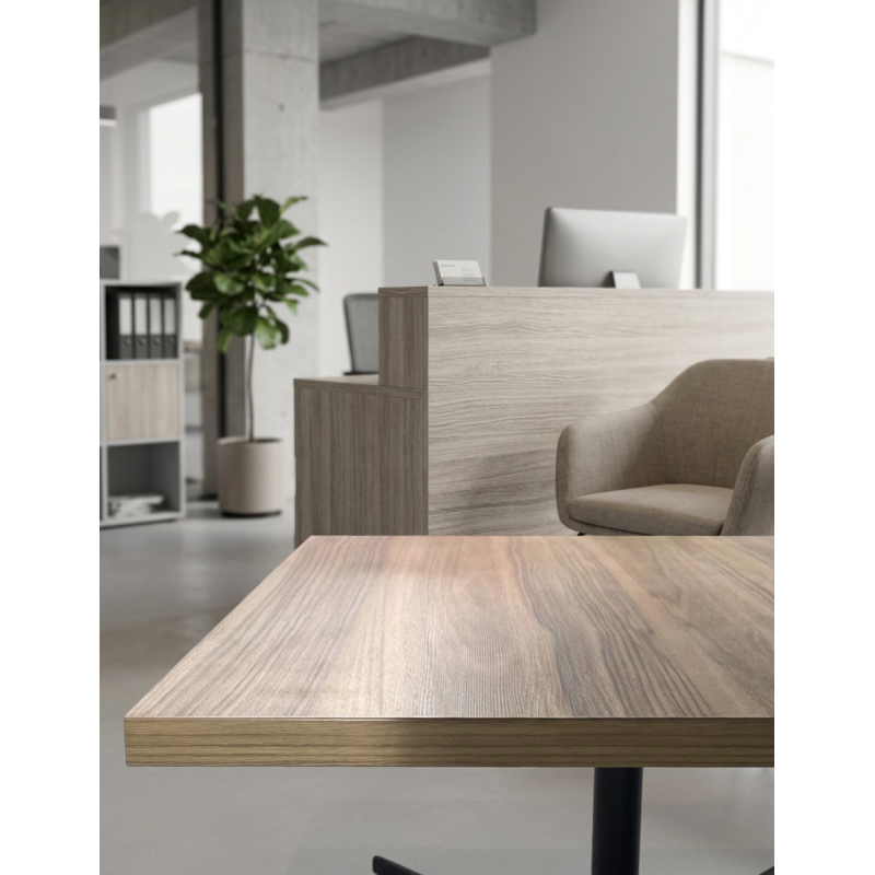 Mesa de Recepción Oficina Nogal 60x60 cm. MM1826 de Montiel