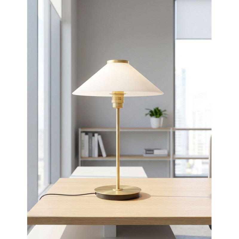 Lámpara de mesa Dorada y Cristal MM1590 - Montiel