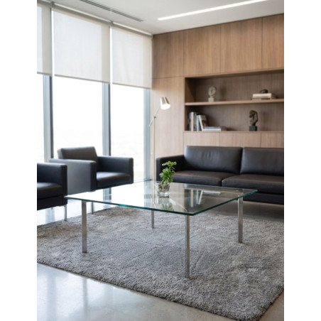 Mesa de Cristal Auxiliar para Salas de Espera - Montiel