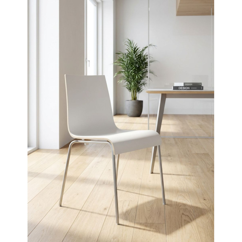 Silla Blanca para Salas de Espera de Billiani - Montiel