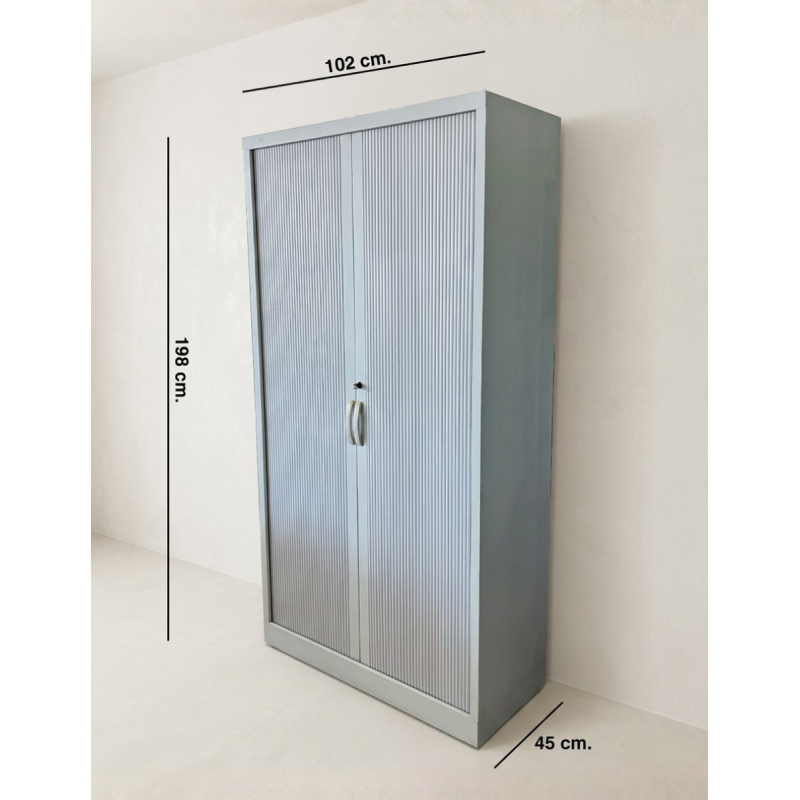 Armario Alto Oficina Gris 198x102 cm. de JG - Montiel