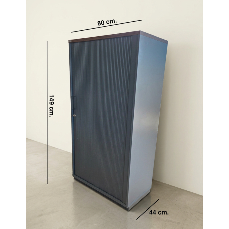 Armario Oficina Metálico Tapa Wengué de Ceka - Montiel