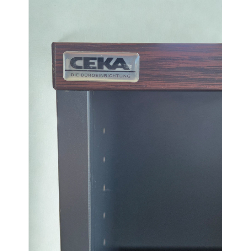 Armario Oficina Metálico Tapa Wengué de Ceka - Montiel