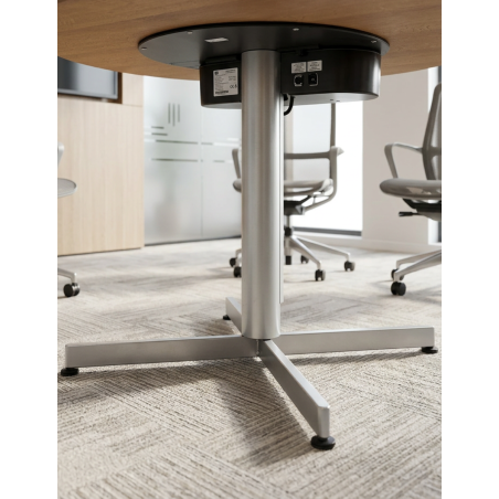 Mesa Madera de Reuniones Redonda Ø120 cm. MM1827 de Montiel