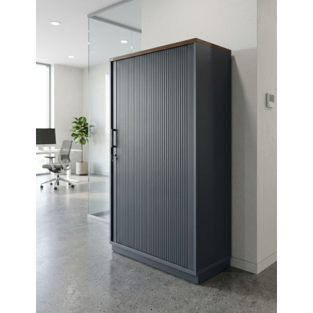 Armario Oficina Metálico Tapa Wengué de Ceka - Montiel