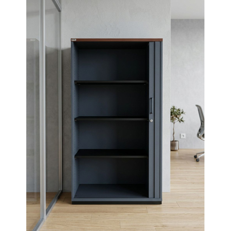 Armario Oficina Metálico Tapa Wengué de Ceka - Montiel