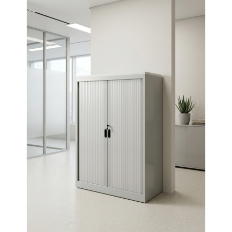 Armario Medio Oficina Gris 133x96 cm. de JG - Montiel